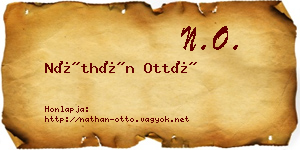 Náthán Ottó névjegykártya
