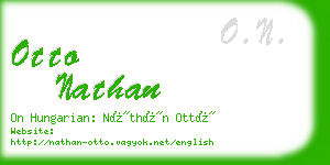 otto nathan business card